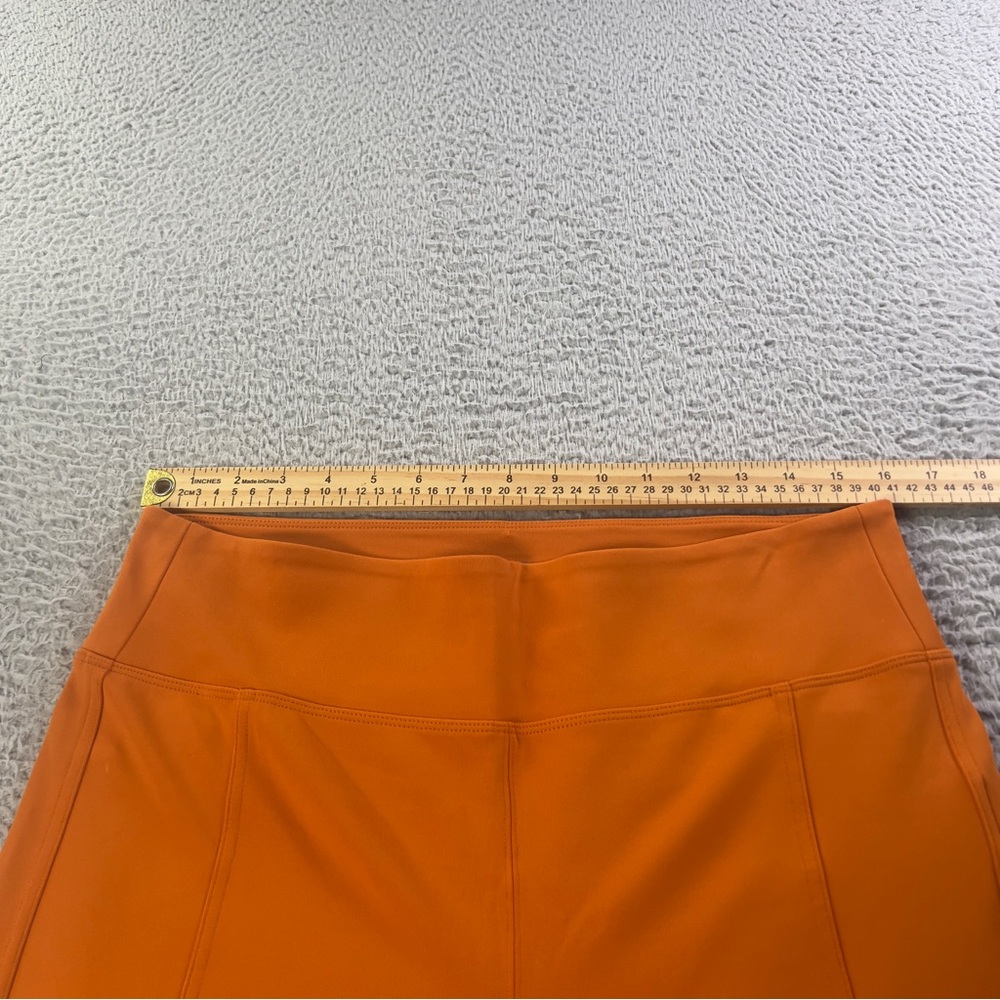 Athleta Delancey Straight Cargo Pants Women Large Orange Pull On Athletic Preppy - Picture 3 of 9